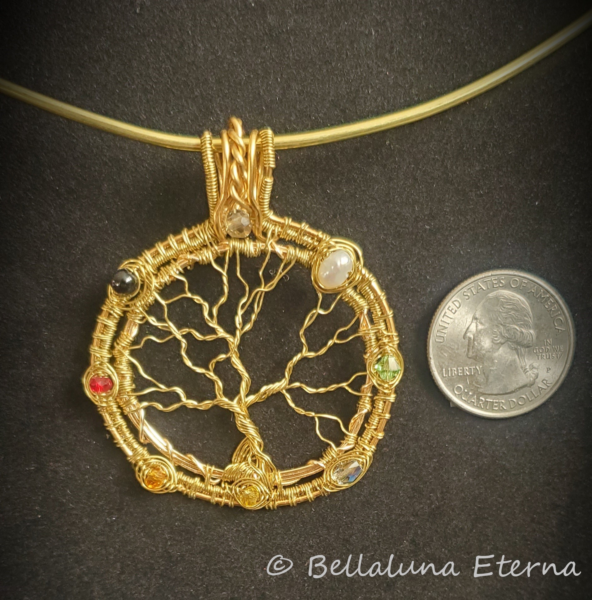 Tree of Life / Wheel of the Year Necklace Pendant