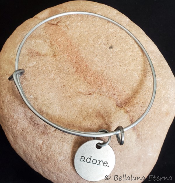 Stainless Steel Adoration Adjustable Bangle