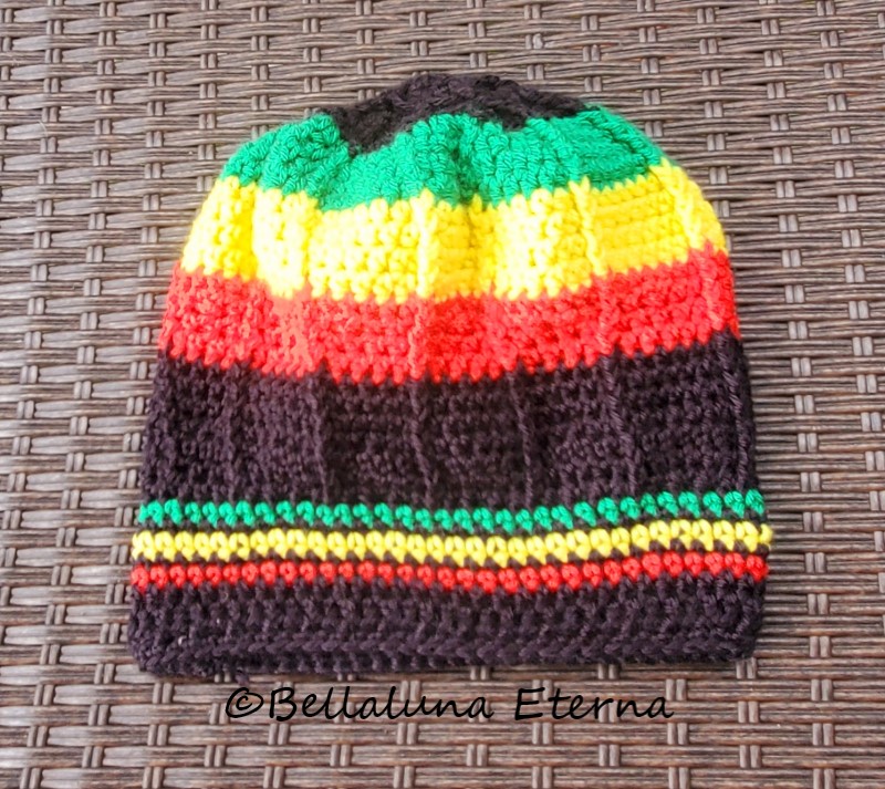 Rasta Slouchy Beanie