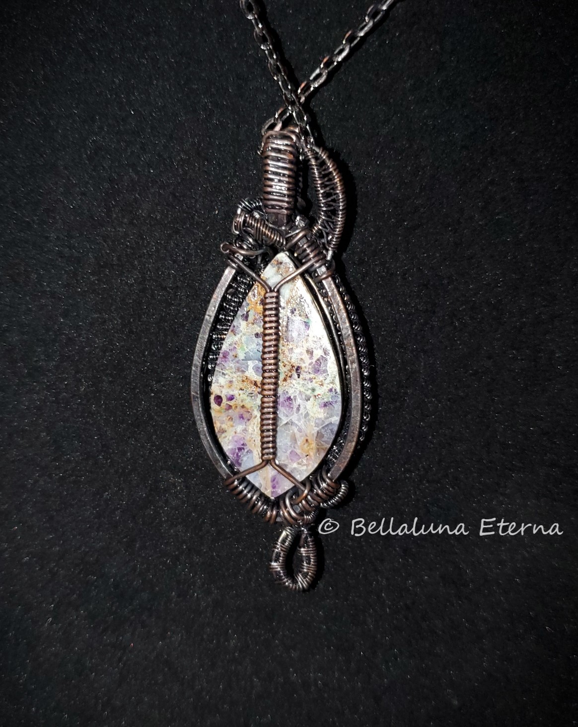 Kaleidoscope Stone Necklace Pendant